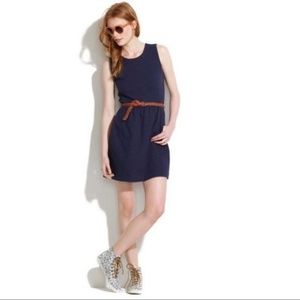 Madewell Navy Afternoon Fit Flare Dress